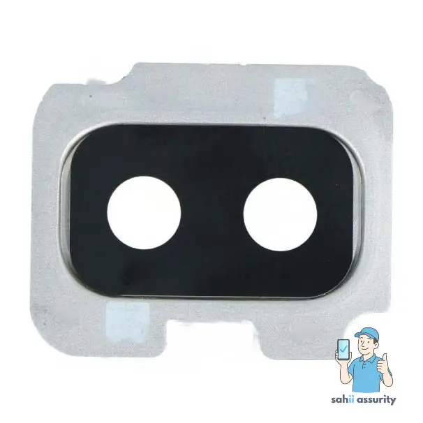 Camera Lens Glass with Frame for Samsung Galaxy J8 2018 White thumbnail